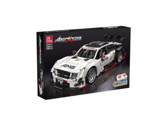 Set de constructie Masina cu RC 1:10 alba 2489 el., ZJA351149