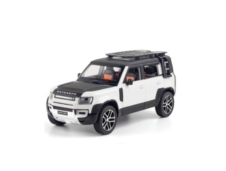 Macheta auto Land Rover Defender, 1:24, metal, cu sunete si lumini, ZJA357757