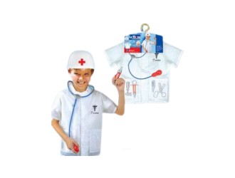 Joc de rol Costum alb de medic cu accesorii, ZJA134191