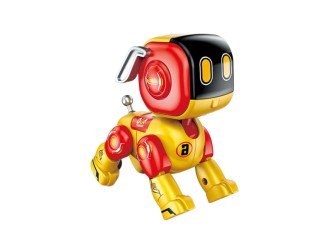 Jucarie Catelus Robot cu sunete si lumini, diverse culori, ZJA360657