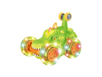 Jucarie Masina Stunt verde cu RC 2.4G, lumini si acumulator, ZJA360961