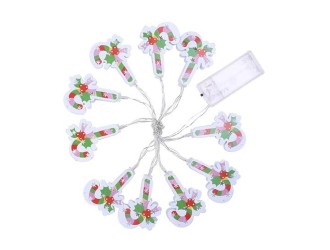 Ghirlanda luminoasa Acadele de Craciun 2m, 10 luminite, alb cald, (baterii 2AA) ZJA360457