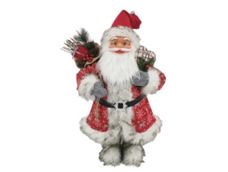 Decoratiune Mos Craciun 90cm (alb-rosu), ZJA360713