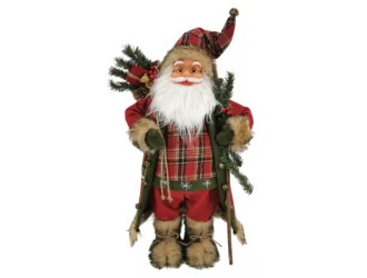 Decoratiune Mos Craciun (rosu-verde) 90cm, ZJA360714