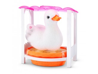 Jucarie interactiva Ratusca Mama Duck Surprise & Babies, Pets Alive, Zuru