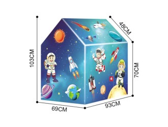 Cort Casuta pentru baieti Spatiu Cosmic 103x69x93 cm, ZJA361314