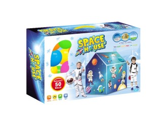 Cort Casuta pentru baieti Spatiu Cosmic 103x69x93 cm, ZJA361314