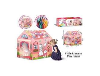 Cort Casuta pentru fetite de colorat 103x69x93 cm, ZJA361312