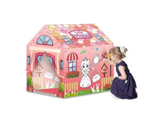 Cort Casuta pentru fetite de colorat 103x69x93 cm, ZJA361312
