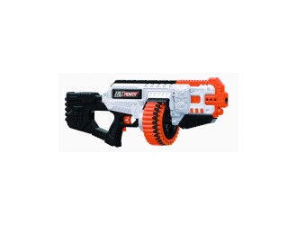 Arma de jucarie electrica cu gloante din spuma, 48 proiectile, cilindru rotativ, Fast Pioneer