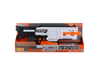 Blaster de jucarie electric cu gloante din spuma, 36 proiectile, Fast Pioneer