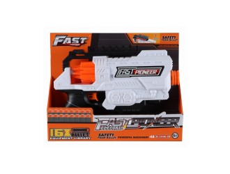 Pistol de jucarie electric cu gloante din spuma, 16 proiectile, Fast Pioneer