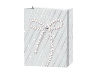 Punga pentru cadou pastel cu fundita 26x10x32 cm 4 culori, ZJA361872