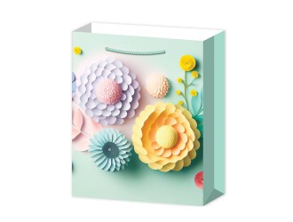 Punga pentru cadou Flori 26x10x32 cm 4 tipuri, ZJA361878