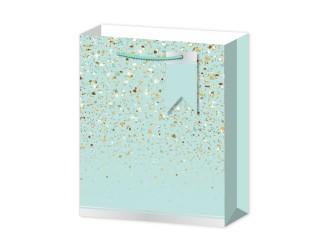  Punga pentru cadou cu sclipici auriu 30x12x41,5 cm 4 culori, ZJA361868