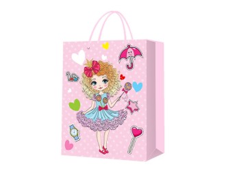 Punga pentru cadou Printesa 30x12x41,5 cm 4 tipuri, ZJA361880