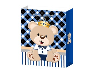 Punga pentru cadou Ursulet 30x12x41,5 cm 4 tipuri, ZJA361881