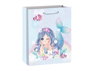 Punga pentru cadou Sirena 30x12x41,5 cm 4 tipuri, ZJA361882