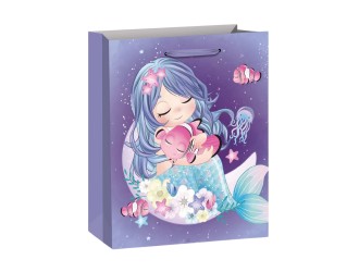 Punga pentru cadou Sirena 30x12x41,5 cm 4 tipuri, ZJA361882