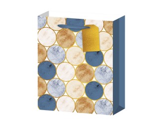 Punga pentru cadou Cerculete pictate 43x15x55 cm 4 tipuri, ZJA361877