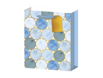 Punga pentru cadou Cerculete pictate 43x15x55 cm 4 tipuri, ZJA361877