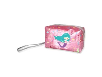 Set-Gentuta roz cu diverse produse de machiaj si accesorii Little Princess, ZJA293668