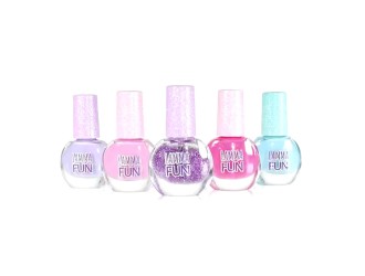 Set cu 5 lacuri de  unghii cu sclipici diverse culori Lamma Fun, ZJA293727