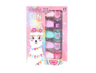 Set cu 5 lacuri de  unghii diverse tipuri si culori Lamma Fun, ZJA293729