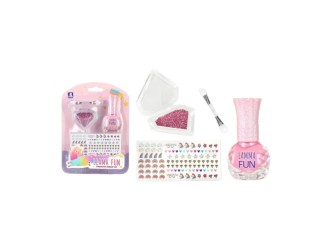  Set pentru unghii cu lac, sclipici si stickere, ZJA359850