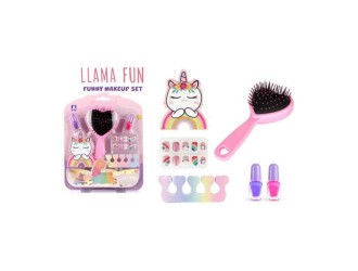 Set cu perie par, 2 lacuri, unghii false, burete, ZJA359857