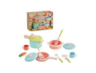 Set de joaca Vase de bucatarie si ustensile 12 el., ZJA341313