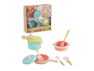 Set de joaca Vase de bucatarie si ustensile 8 el., ZJA341309