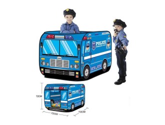 Cort  Masina de politie 72x72x112 cm, cu 50 mingi, ZJA159641