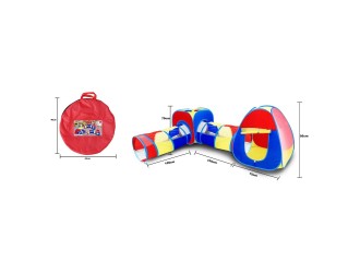 Set cort si tunel cu 4 elemente tricolor, ZJA326785