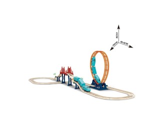 Set de joaca Cale ferata, Tren cu sunete, pod si o bucla, ZJA330056