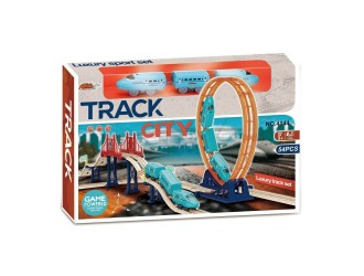 Set de joaca Cale ferata, Tren cu sunete, pod si o bucla, ZJA330056