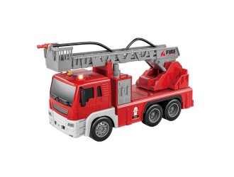 Camion de pompieri cu furtun de apa, frictiune, lumini si sunete, 1:16, jstoys, ZJA278632