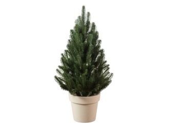Brad de Craciun artificial "Lapland", verde in ghiveci 70cm