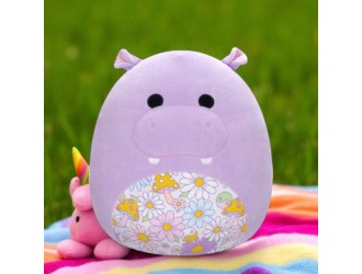 Jucarie de plus 19 cm, Hanna  hipopotam mov, Squishmallows