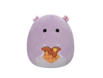 Jucarie de plus 19 cm, Hanna  hipopotam mov, Squishmallows