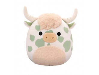 Jucarie de plus 19 cm, Celestino, vacuta cu pete verzi, Squishmallows