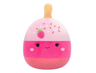 Jucarie de plus 30 cm, Pama, prajitura roz cu capsuni, Squishmallows