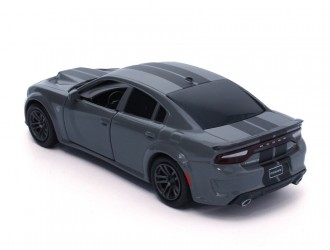 Macheta auto Dodge Charger, Black / Silver, 1:36, mecanism pull-back, LHD, TAYUMO