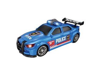 Masina de politie albastra cu sunete si lumini, 1:20, jstoys, ZJA364044