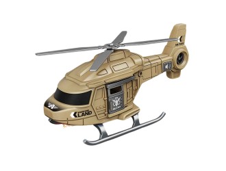 Elicopter militar khaki cu sunete si lumini, 1:20, jstoys, ZJA364050