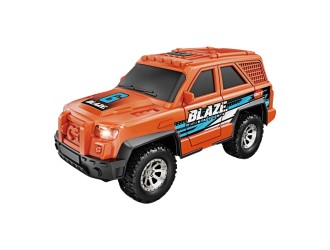 Masina portocalie jeep, cu sunete si lumini, 1:20, jstoys, ZJA364035