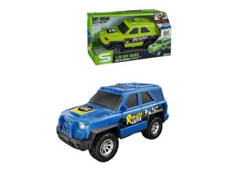 Masina albastra jeep, cu sunete si lumini, 1:20, jstoys, ZJA364036