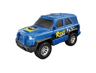 Masina albastra jeep, cu sunete si lumini, 1:20, jstoys, ZJA364036