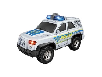 Masina politie alba jeep, cu sunete si lumini, 1:20, jstoys, ZJA364037