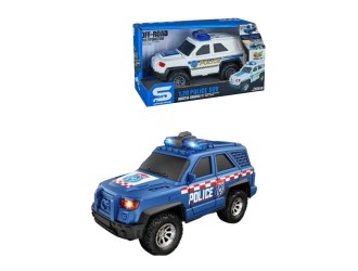 Masina politie albastra jeep, cu sunete si lumini, 1:20, jstoys, ZJA364038
